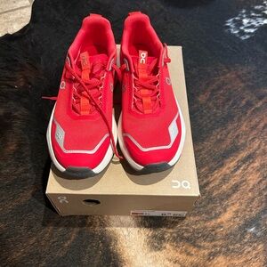 On Running Kids Sneakers in Red and Gray
